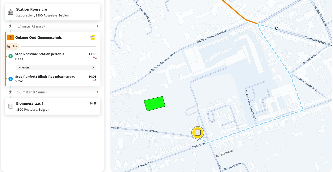 Bus chart venue station